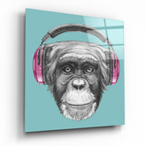 Monkey Glass Wall Art.
